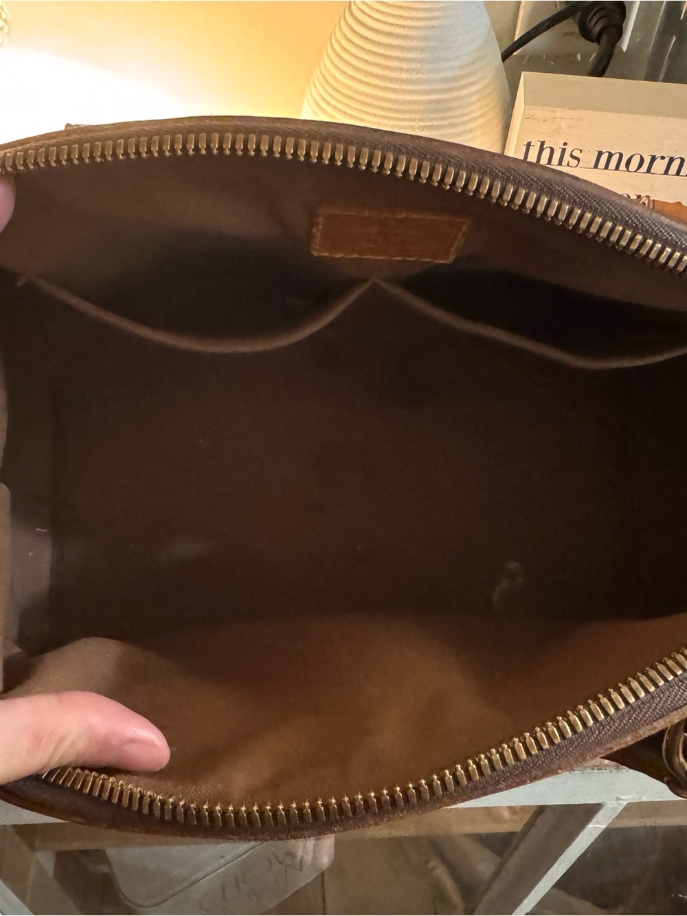 Louis Vuitton Monogram Canvas Tote in Brown and Golden Monogram - Picture 3 of 8